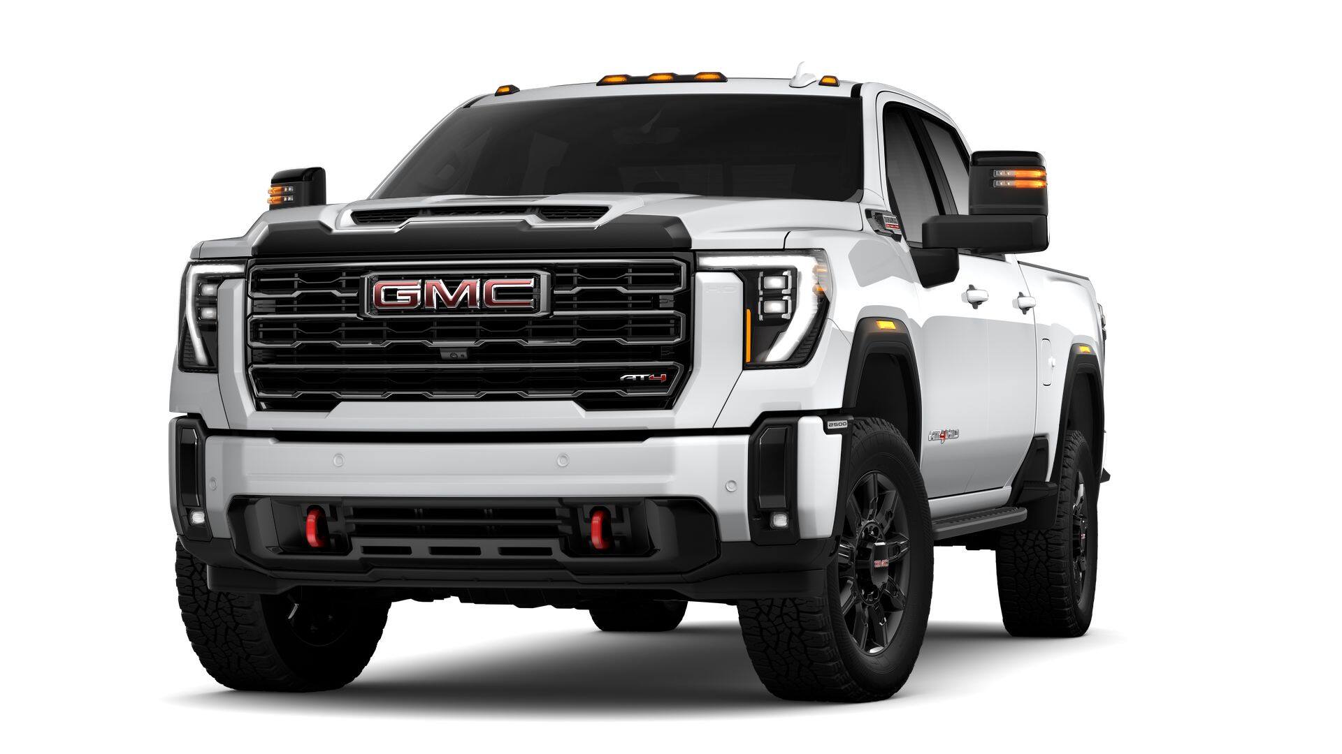 2026 GMC Sierra 2500 HD AT4 in Summit White — front three-quarter view