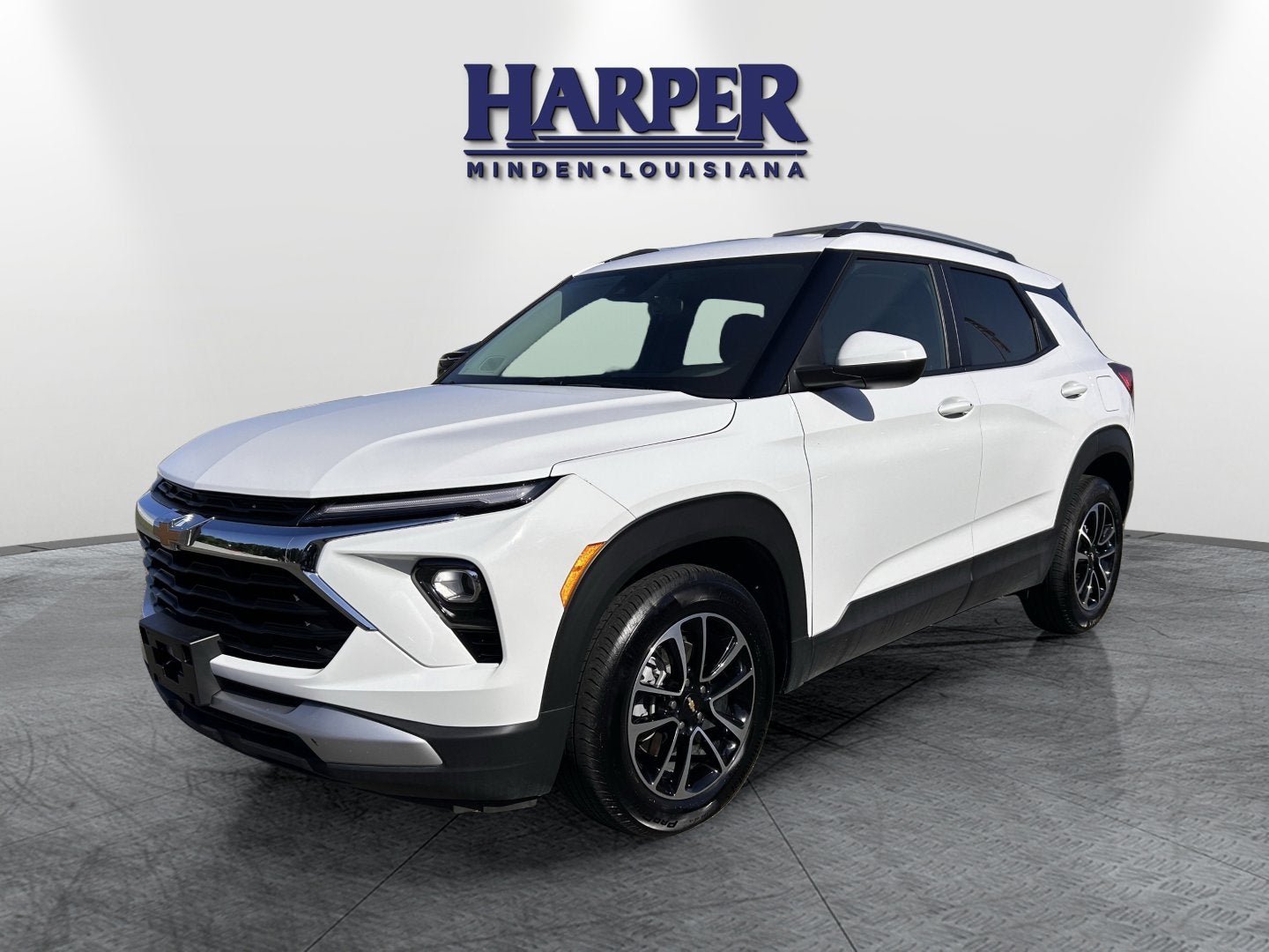 2025 Chevrolet Trailblazer LT in Summit White — front three-quarter view